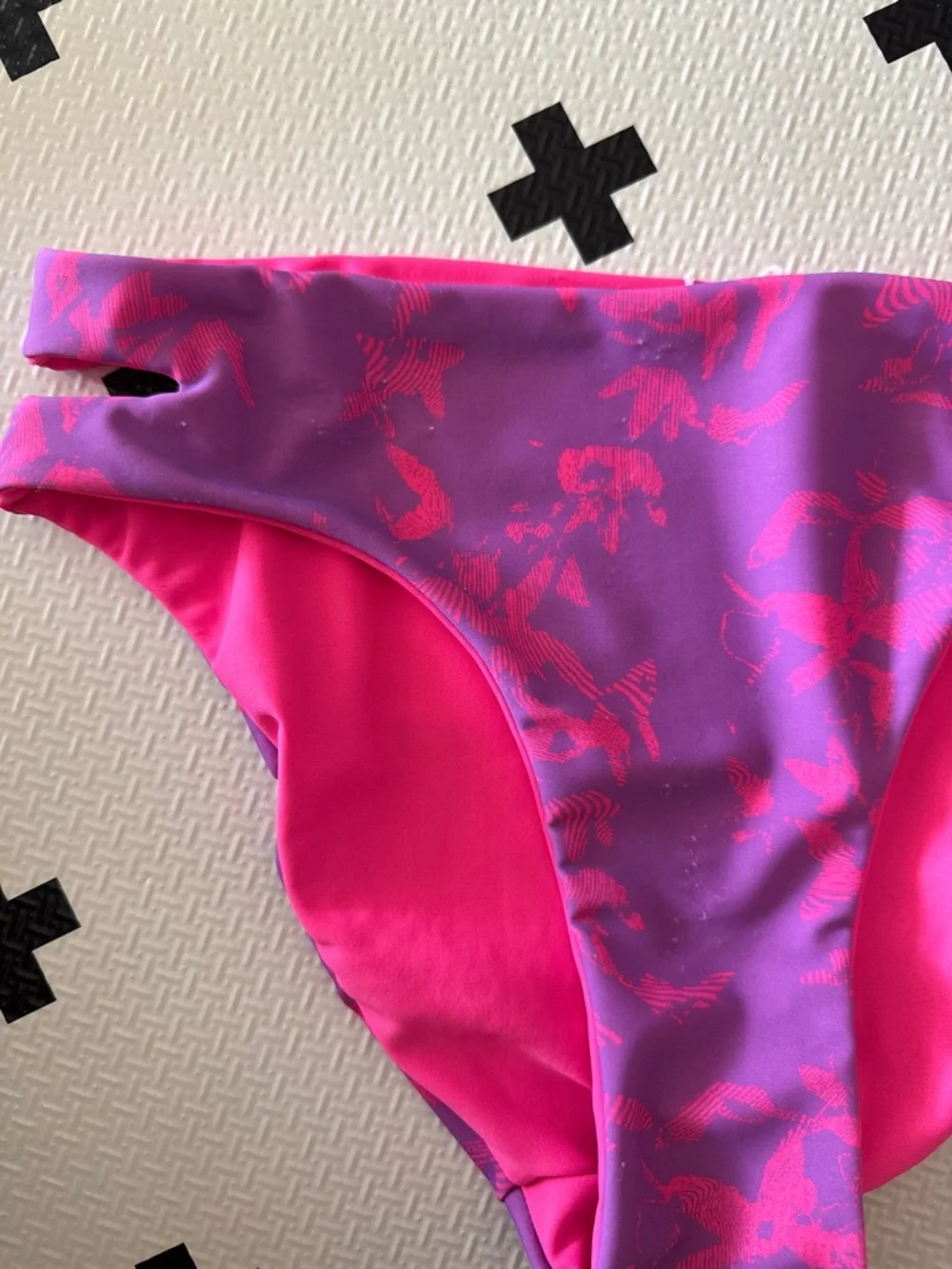 Bright Pink & Purple Swim Bottoms